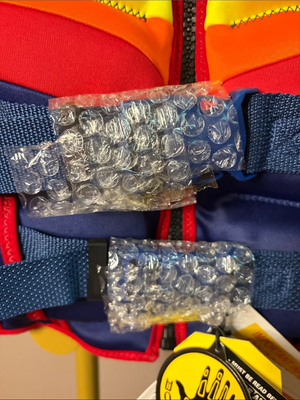 Body Glove- Kids Overboard Neoprene Life Vest - Navy with Yellow & Red Accents - Picture 7 of 16